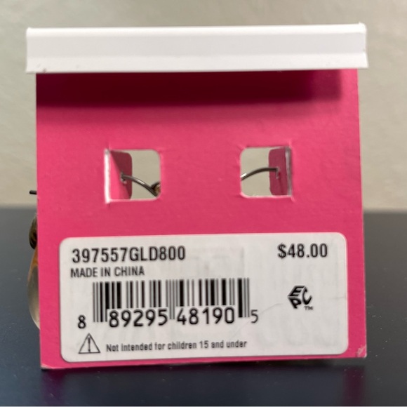 Adorable BETSEY JOHNSON Kitsch Aquarium w/ Swimming Fish Resin Pierced Earrings - Picture 4 of 5